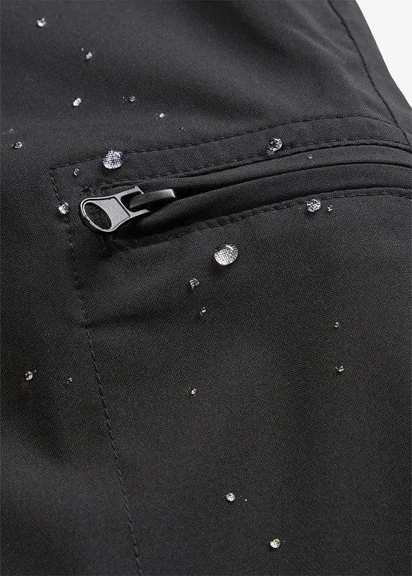 Pantaloni funzionali impermeabili con fodera in pile e tasche, bonprix