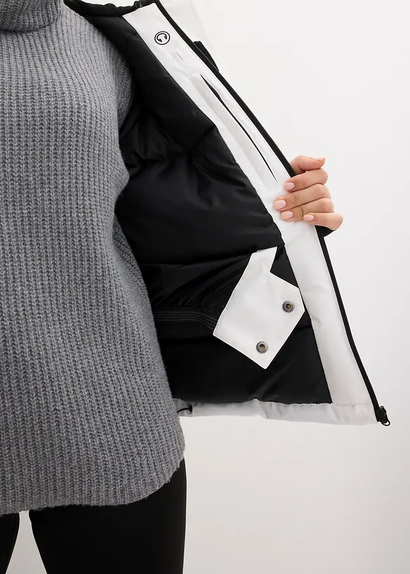 Giacca da sci impermeabile con ghetta paraneve, bonprix