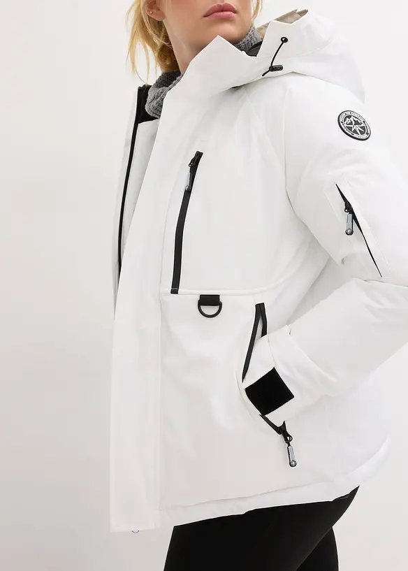 Giacca da sci impermeabile con ghetta paraneve, bonprix