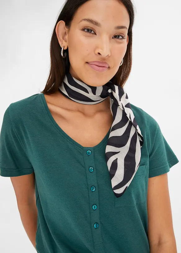 T-shirt con bottoni, bonprix