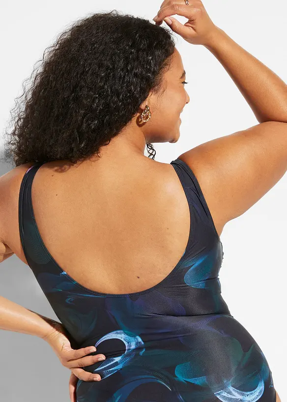 Costume intero con arricciatura e effetto modellante leggero, bonprix