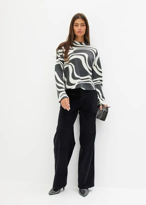 Maglia morbida a coste, bonprix