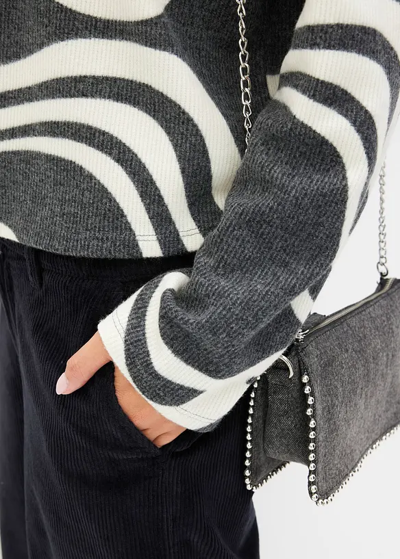 Maglia morbida a coste, bonprix