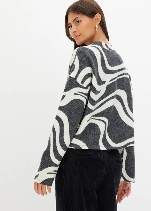 Maglia morbida a coste, bonprix