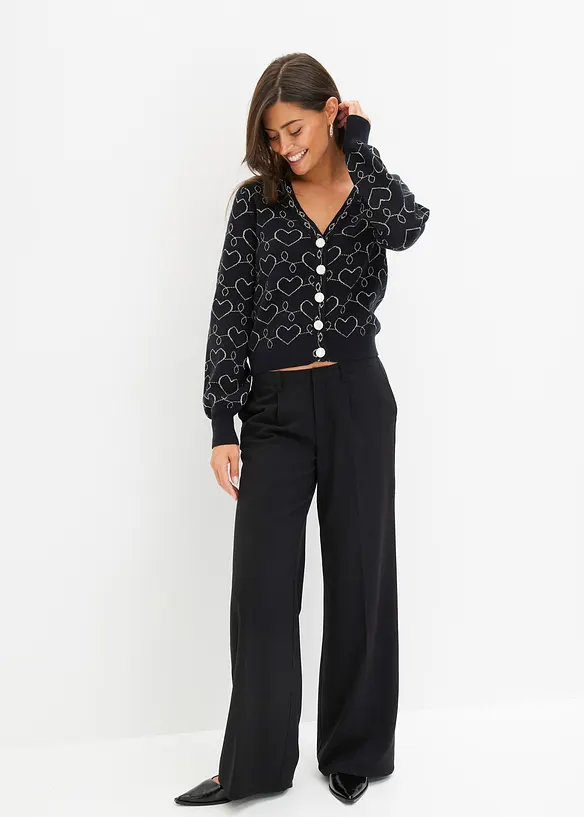 Pantaloni con pinces in misto viscosa, bonprix