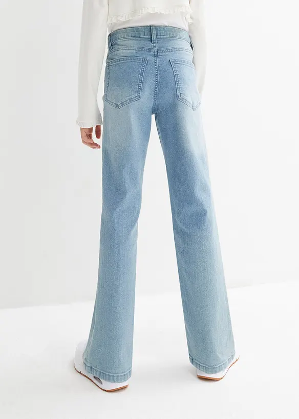 Jeans bootcut, vita media, bonprix