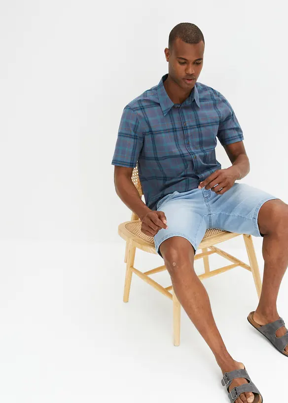 Camicia a maniche corte in puro cotone, bonprix