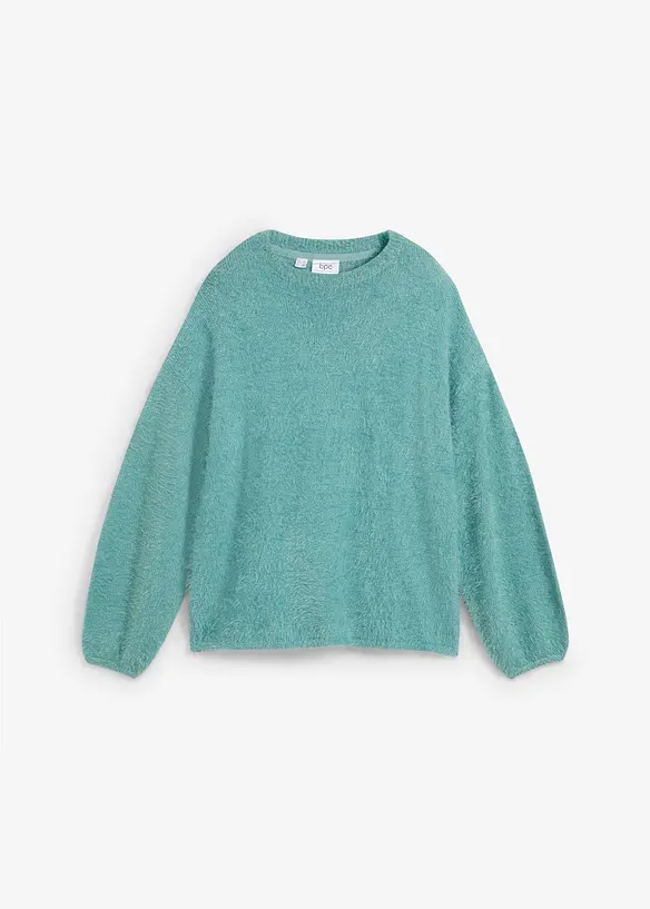 Maglione in filato piumato morbido, bonprix