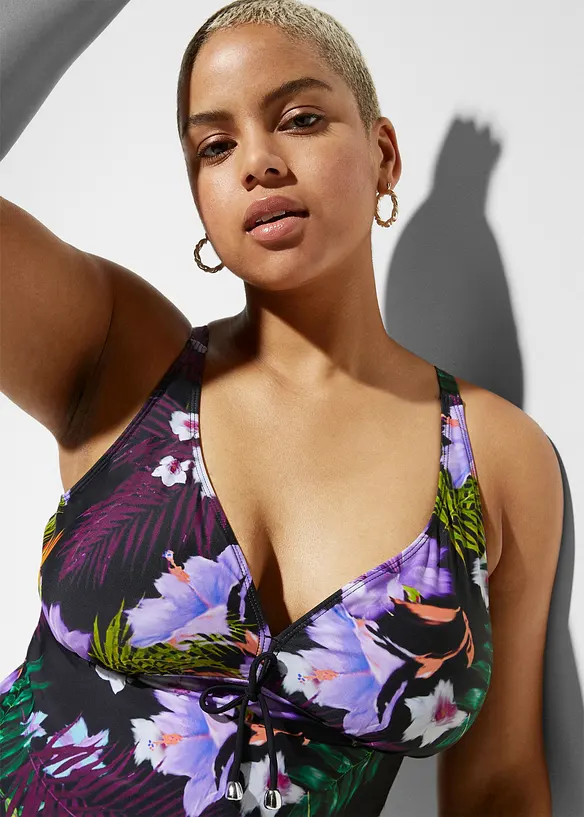 Tankini con scollatura a V (set 2 pezzi), bonprix