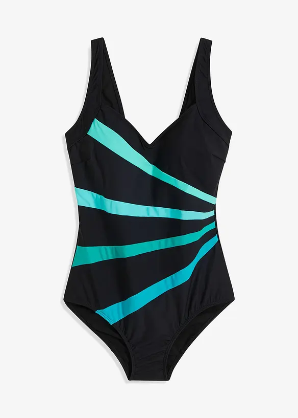 Costume intero con inserti e effetto modellante forte, bonprix