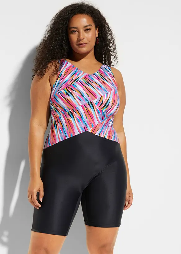 Costume intero a pantaloncino con effetto modellante medio, bonprix