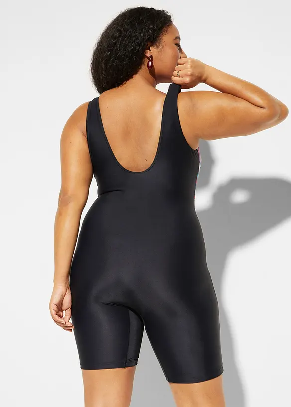 Costume intero a pantaloncino con effetto modellante medio, bonprix