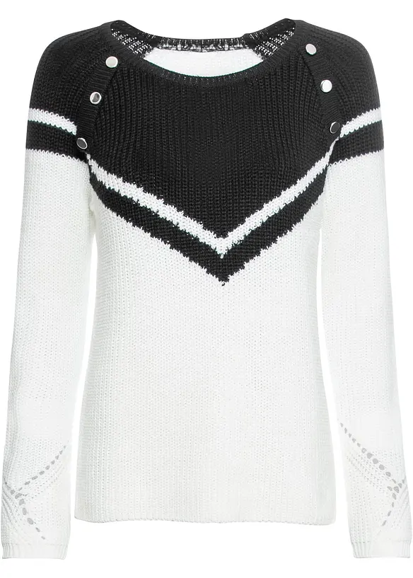 Maglione con bottoni, bonprix