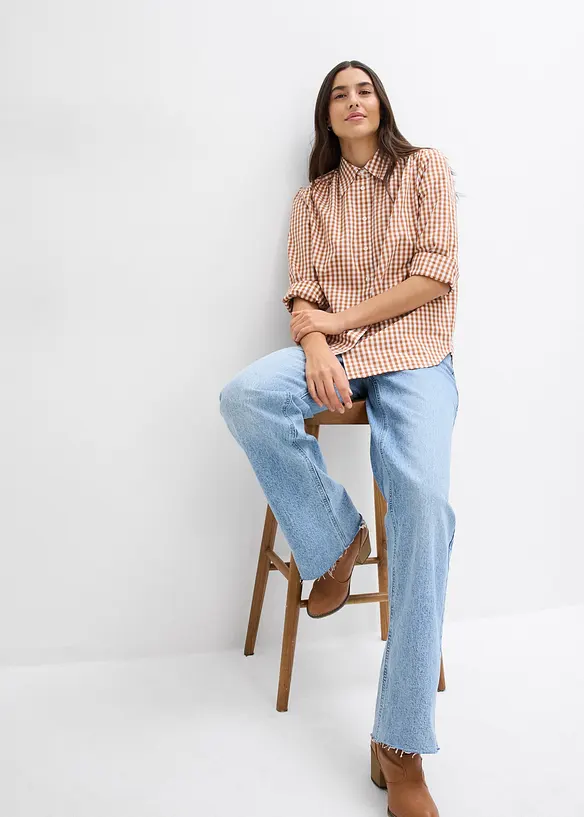 Camicetta oversize con maniche a sbuffo, bonprix