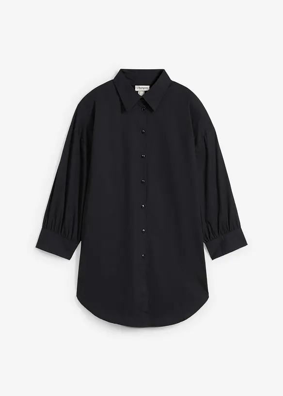 Camicetta oversize in cotone con maniche a 3/4, bonprix