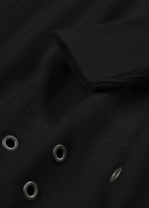 Maglione poncho con occhielli, bonprix