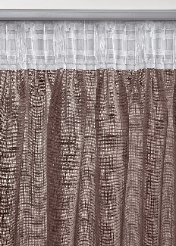 Tenda con tessuto strutturato (pacco da 2), bonprix