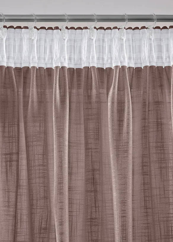 Tenda con tessuto strutturato (pacco da 2), bonprix