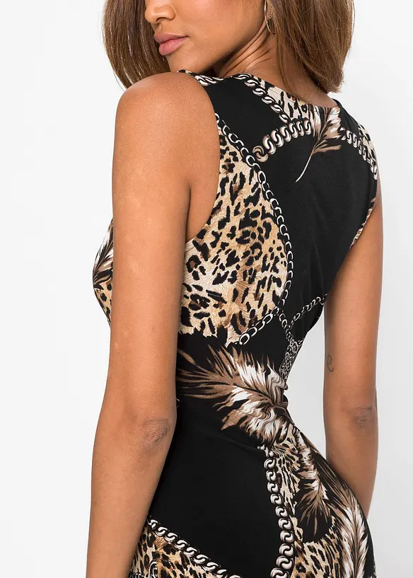 Abito lungo con scollatura profonda, BODYFLIRT boutique
