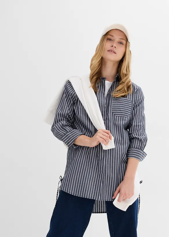 Camicia lunga in puro cotone, bonprix