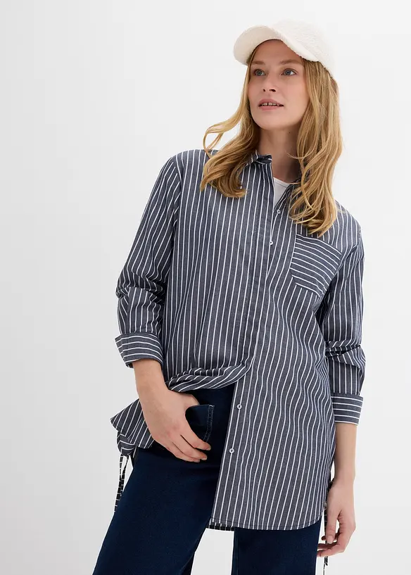 Camicia lunga in puro cotone, bonprix