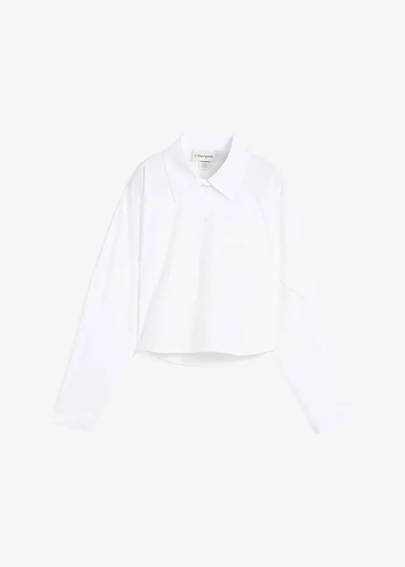 Camicetta cropped in puro cotone, bonprix