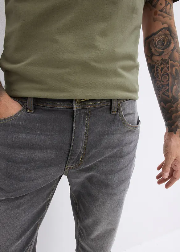 Jeans elasticizzati regular fit, straight, bonprix