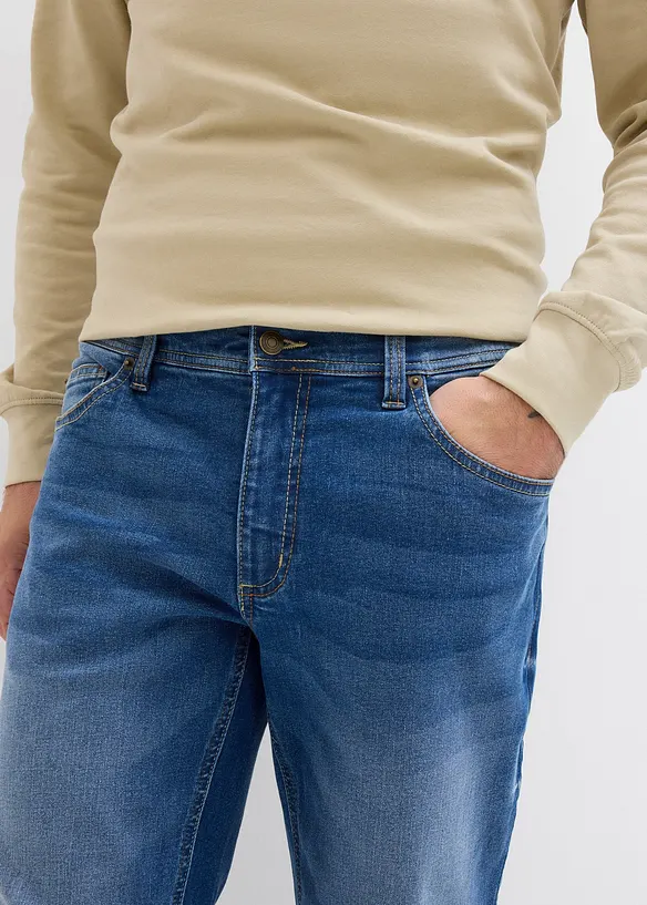 Jeans elasticizzati regular fit, straight, bonprix