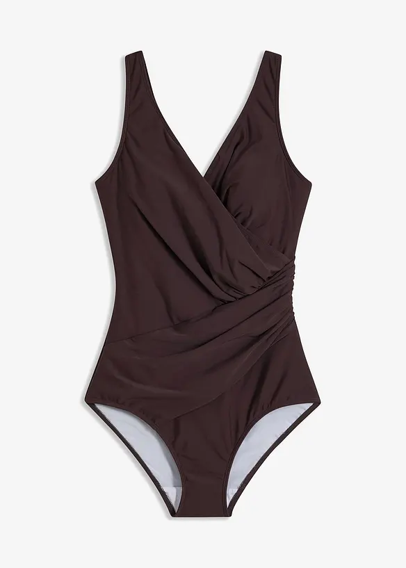 Costume intero incrociato con effetto modellante medio, bonprix