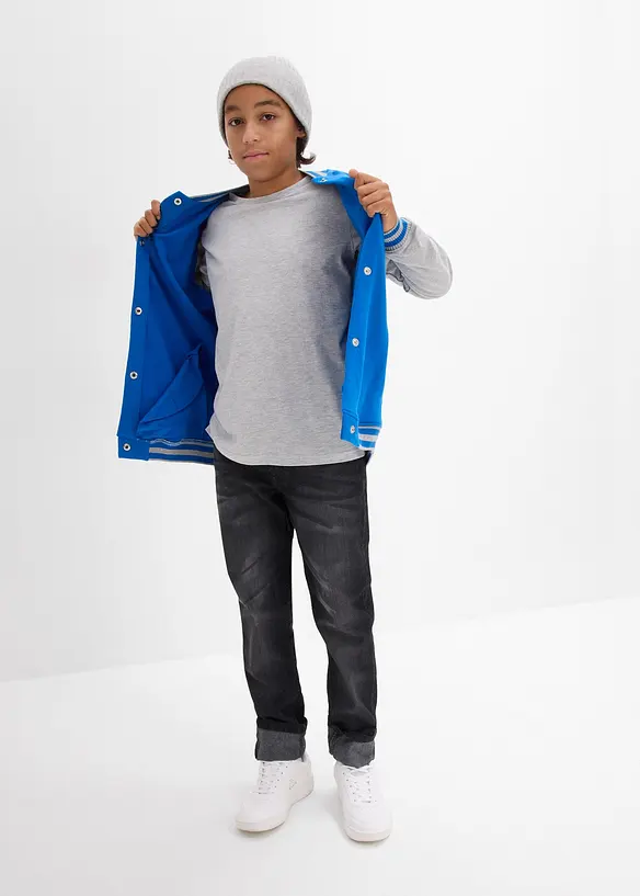 Maglia a maniche lunghe in cotone biologico (pacco da 3), bonprix