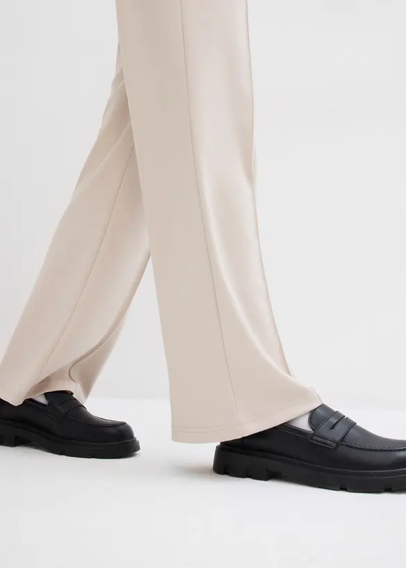 Pantaloni in felpa con viscosa, bonprix