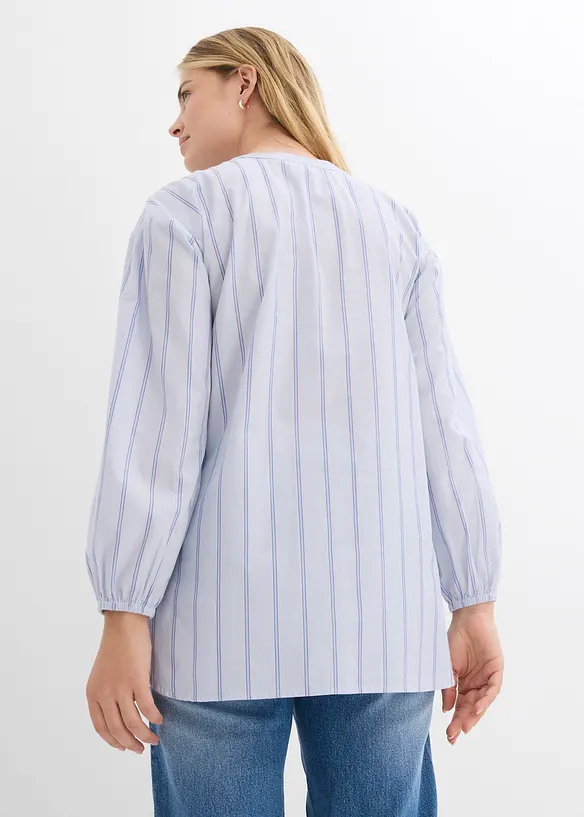 Camicia lunga in popeline di cotone, bonprix