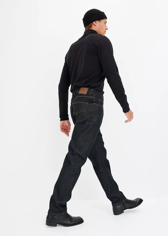 Jeans classic fit con inserto elasticizzato ai lati, straight, bonprix