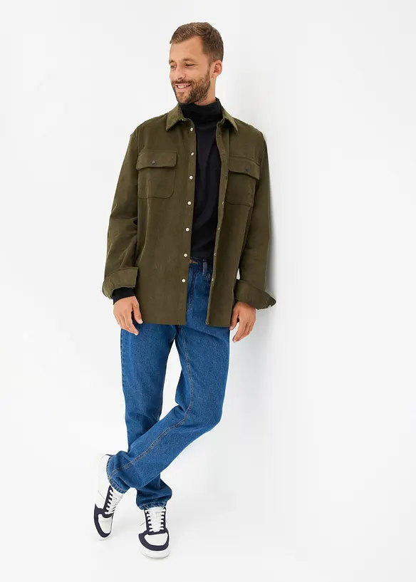 Jeans classic fit con inserto elasticizzato ai lati, straight, bonprix