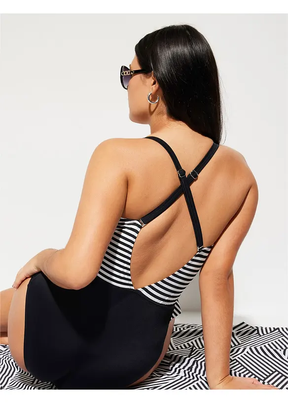 Costume intero con volant, bonprix