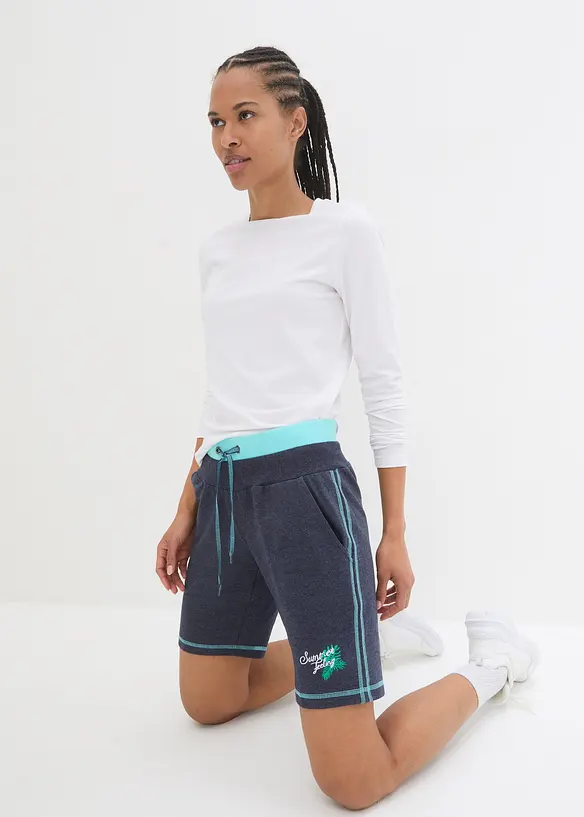 Bermuda in felpa di misto cotone, bonprix