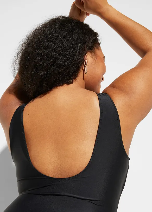 Costume intero con arricciatura e effetto modellante leggero, bonprix