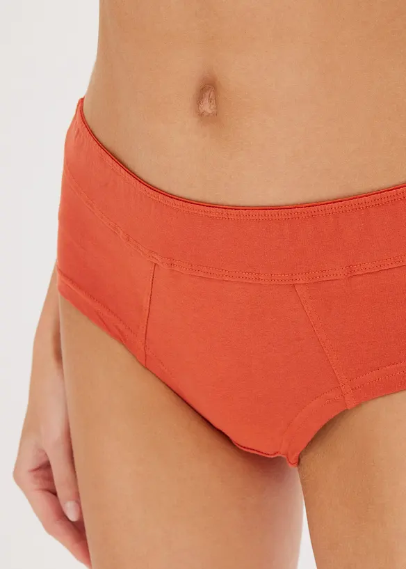 Culotte a vita alta con cotone biologico (pacco da 4 paia), bonprix