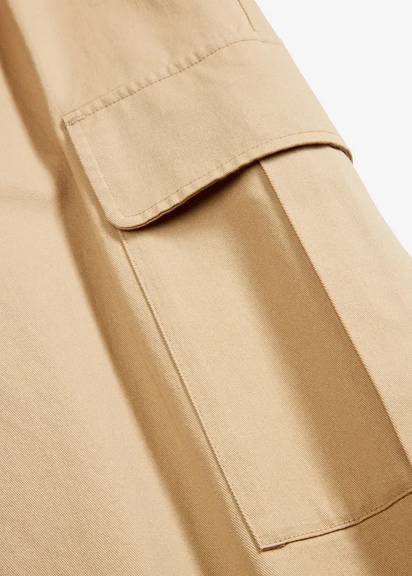 Pantaloni cargo in puro cotone, bonprix