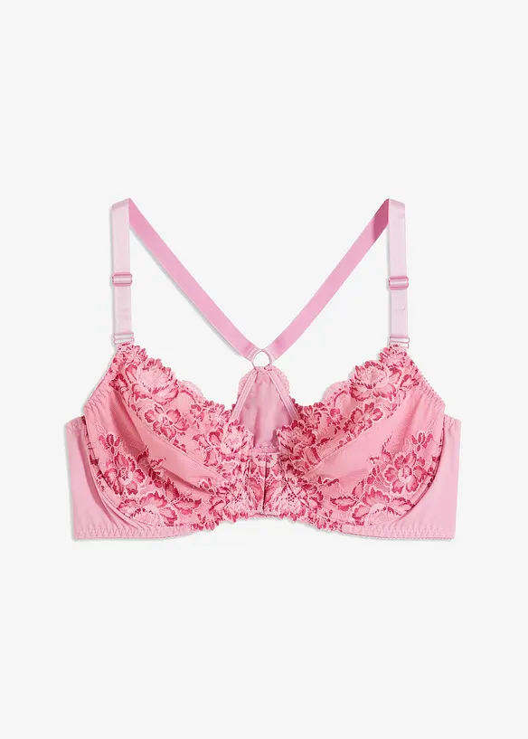 Reggiseno con apertura anteriore e pizzo delicato, bonprix