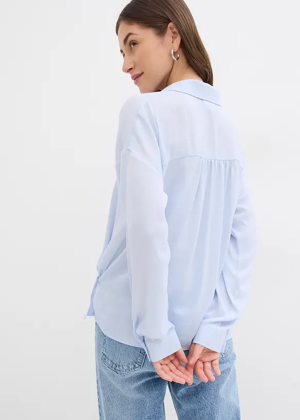 Camicia in satin fluente, bonprix