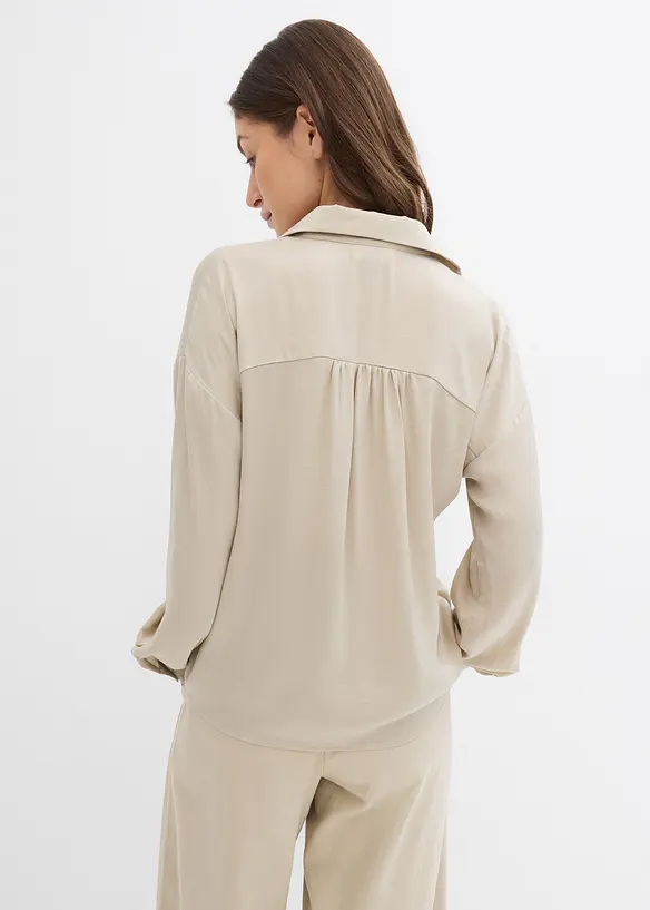 Camicia in satin fine, bonprix