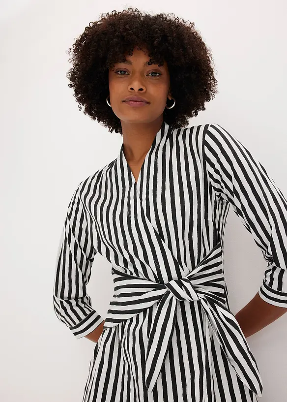 Abito midi con cintura da annodare, bonprix