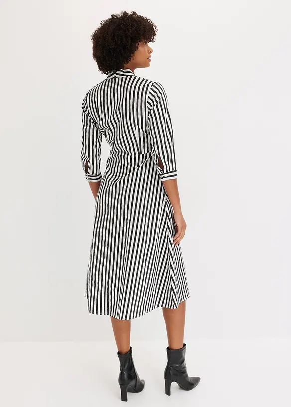 Abito midi con cintura da annodare, bonprix