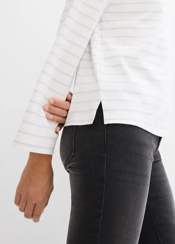 Maglia a righe in puro cotone biologico, bonprix
