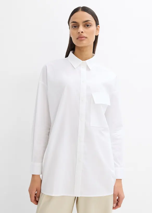 Camicetta lunga in puro cotone, bonprix