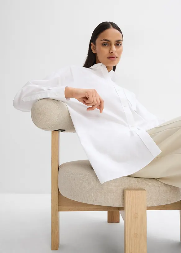 Camicetta lunga in puro cotone, bonprix
