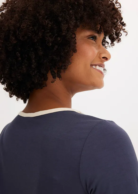 Maglia con bordi a contrasto, bonprix