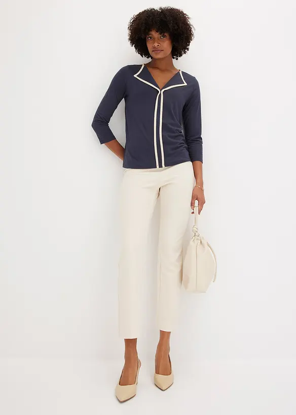 Maglia con bordi a contrasto, bonprix