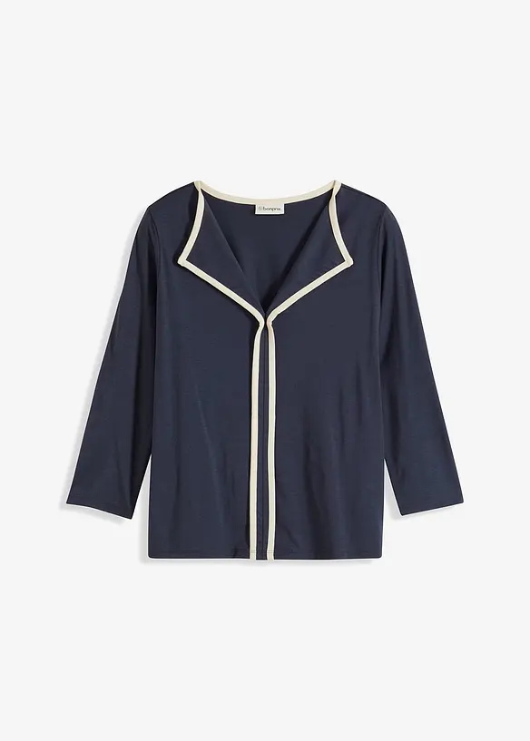 Maglia con bordi a contrasto, bonprix